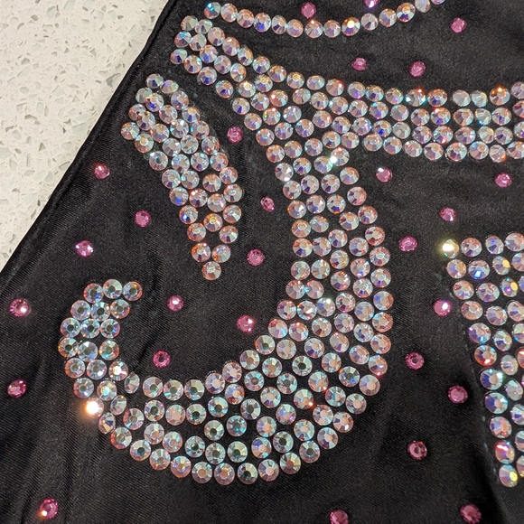 COMPETITION Ozone gymnastics Leotard Warrior Style FULLY BLINGED Double Lined CL - Picture 5 of 11